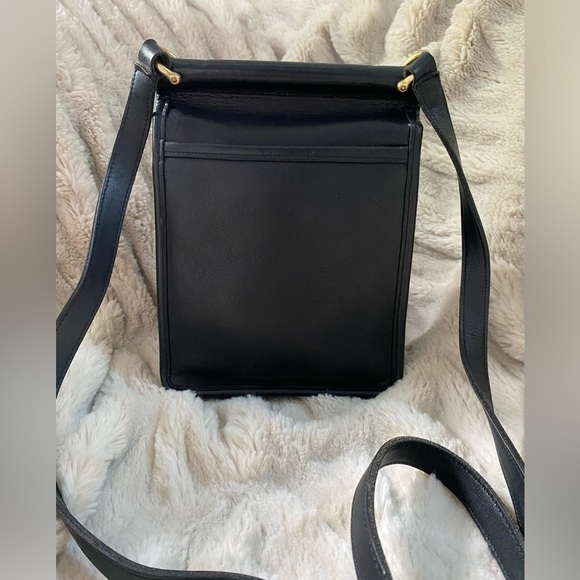 Vintage Coach Black Leather Murphy Crossbody Bag 9930 - Picture 3 of 13
